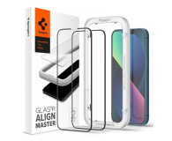 SPIGEN Szkło hartowane ALM GLASS FC 2-PACK IPHONE 13 / 13 PRO BLACK - 722246 - zdjęcie 1